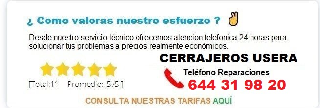 cerrajeros Usera precios